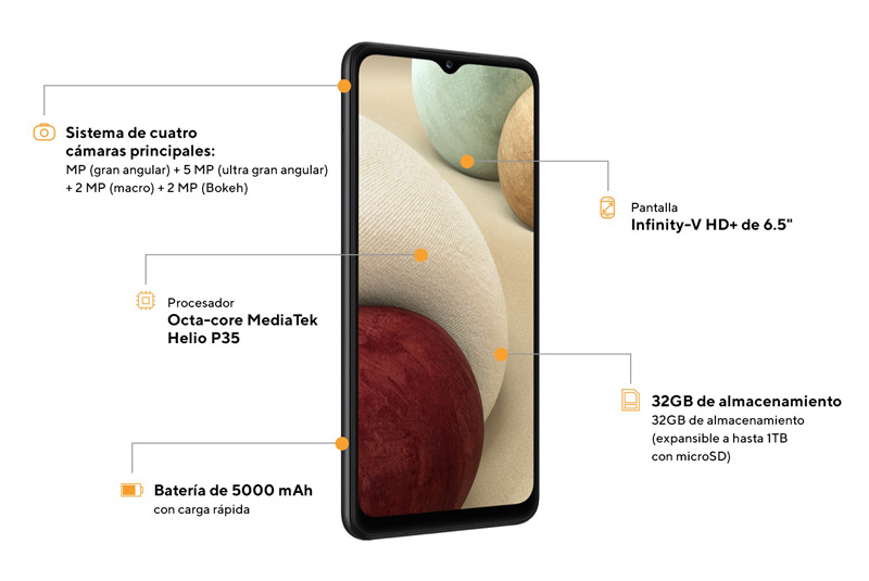 samsung galaxy a12 smartphones peru servicio tecnico de celulares y venta de celulares liberados