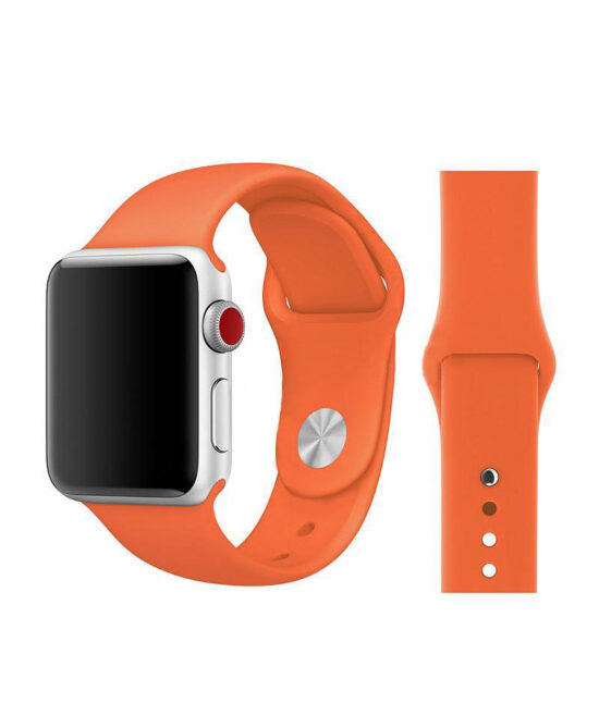 SMARTPHONES PERU VENTA DE EQUIPOS Y SERVICIO TECNICO 0008 Correo Apple Watch Silicona Naranja