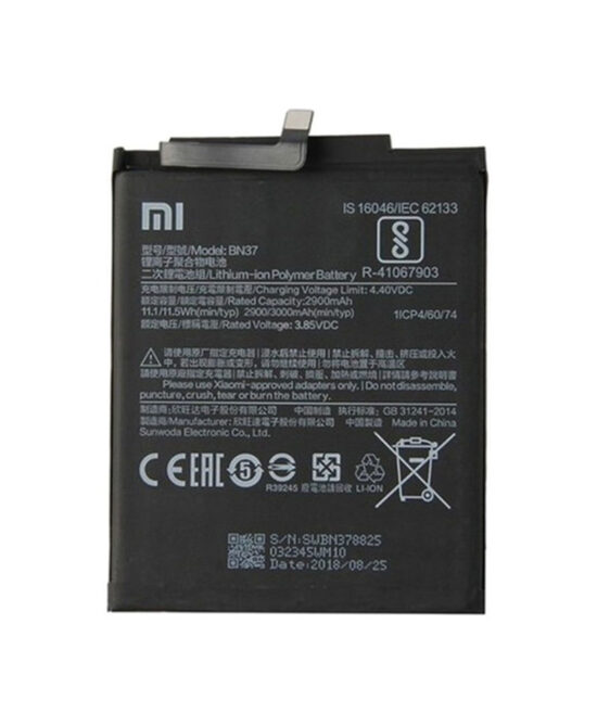 SMARTPHONES PERU VENTA DE EQUIPOS Y SERVICIO TECNICO 0000 0013 XIAOMI BATERIA NOTE 6A