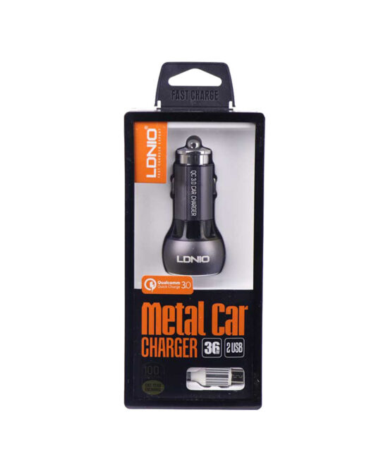 SMARTPHONES PERU VENTA DE EQUIPOS Y SERVICIO TECNICO 0000 0034 Cargador Ldnio Metal Car Charger 2USB Tipo V8