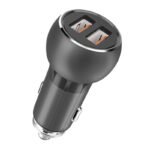 SMARTPHONES PERU VENTA DE EQUIPOS Y SERVICIO TECNICO 0000 0036 Cargador Ldnio Metal Car Charger 2USB Tipo C v1
