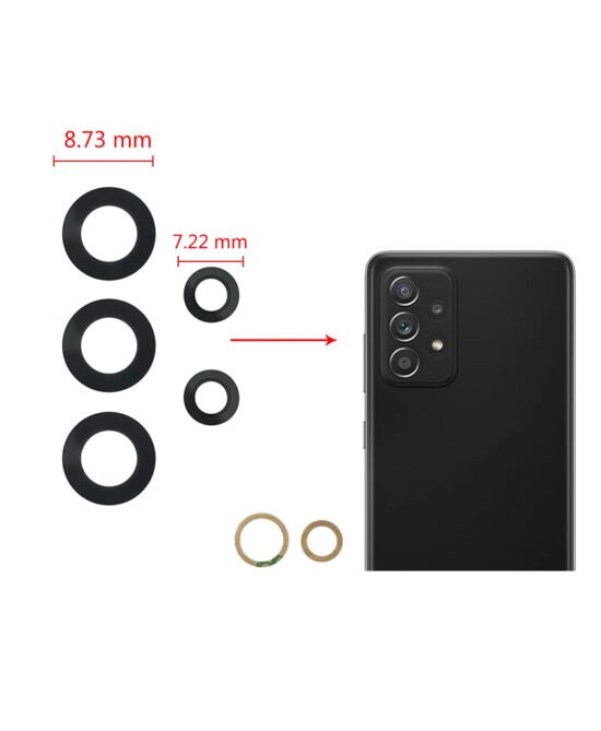 SMARTPHONES PERU VENTA DE EQUIPOS Y SERVICIO TECNICO 0000 0051 Vidrio de Cámara Samsung Galaxy A52s