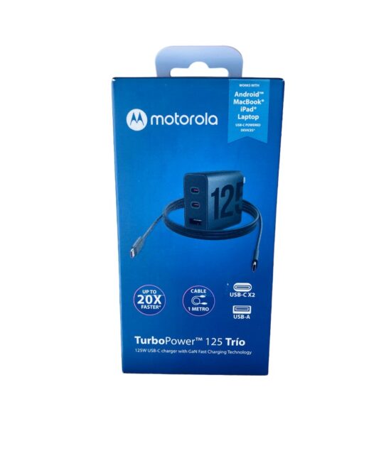 SMARTPHONES PERU VENTA DE EQUIPOS Y SERVICIO TECNICO 07 CARGADOR MOTOROLA TURBOPOWER 125W TRIO (2)